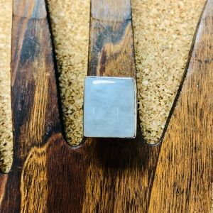 Sterling Silver Rainbow Moonstone Ring Size 7.5